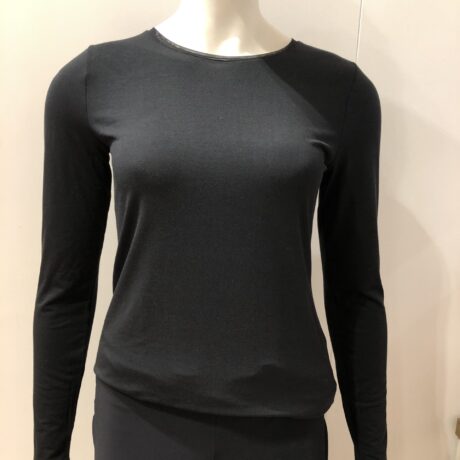 T-Shirt Long Sleeve €39,95, Black, 94% Modal, 6% Elastane