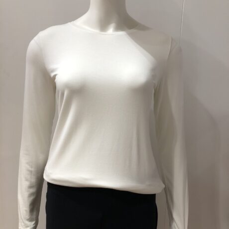 T-Shirt Long Sleeve €39,95, Ivory, 94% Modal, 6% Elastane